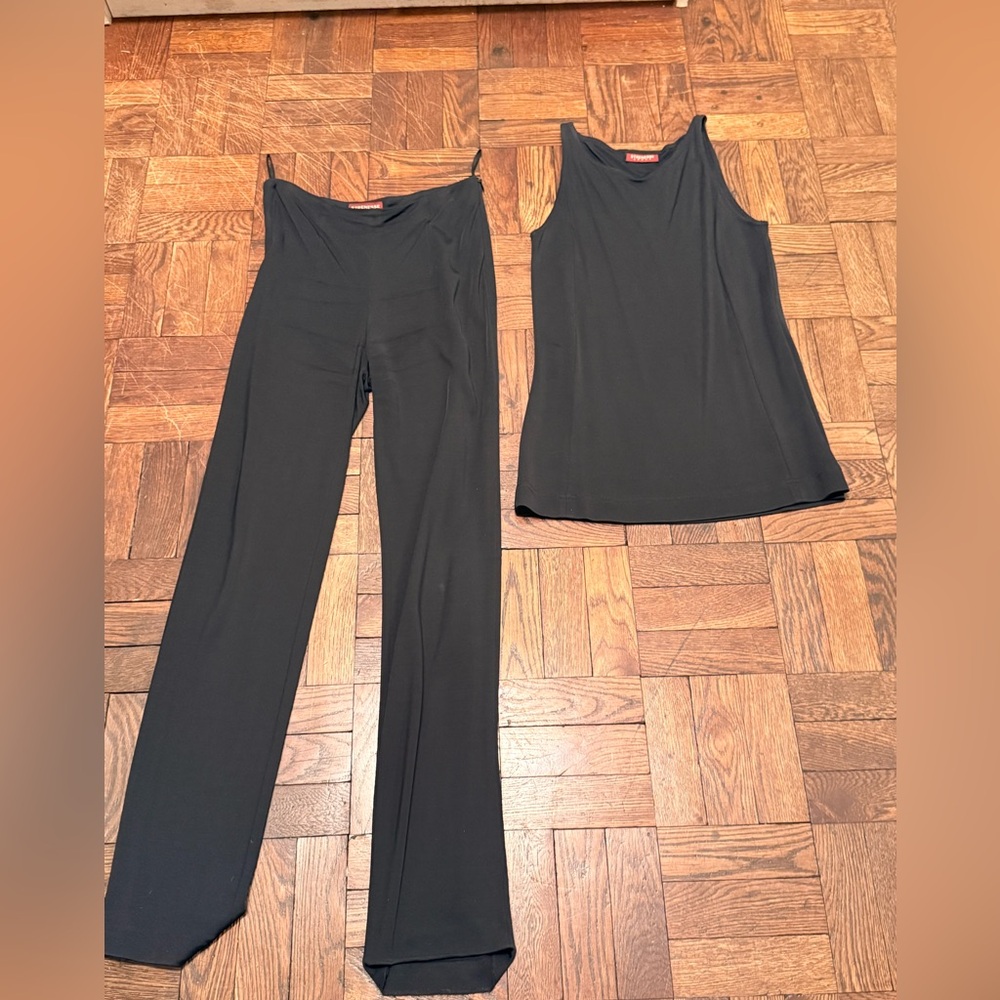 STRENESSE Black Sleeveless Jumpsuit Set